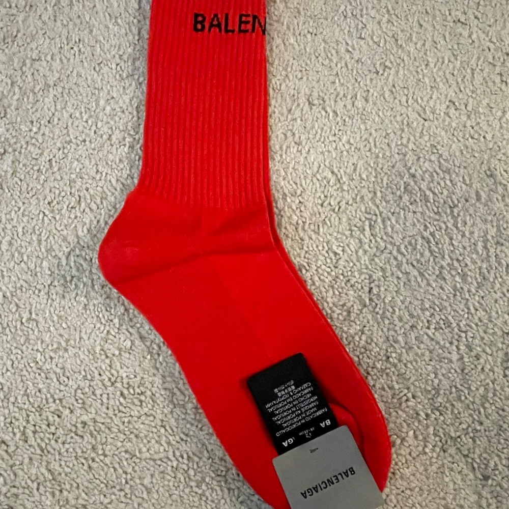 Balenciaga Red Socks - Size L